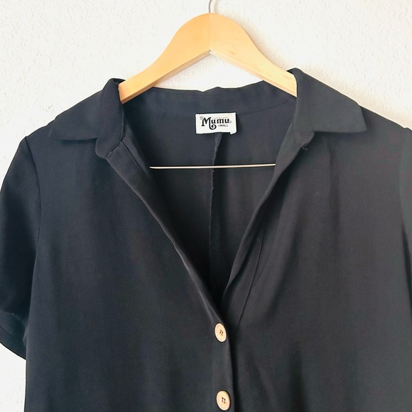 Show Me Your MuMu Black Yvette Romper Size Small Black - Picture 2 of 6